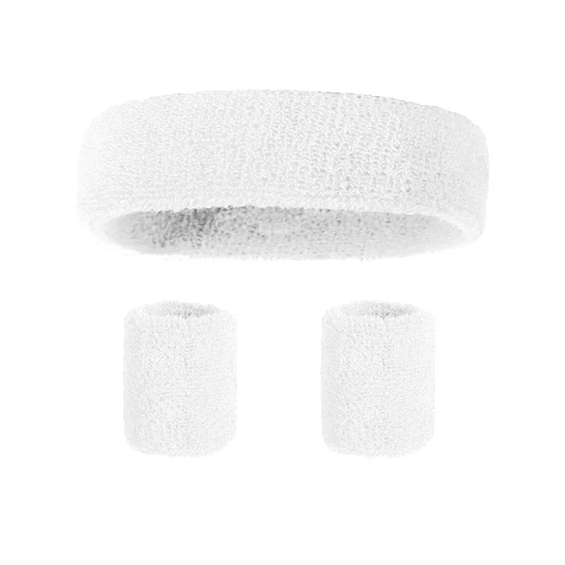Sweat Absorbing Headband Wristband Set 5