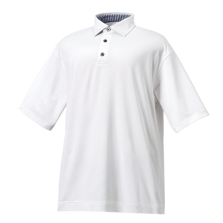 FootJoy ProDry Performance Solid Lisle Polo - Self Collar 3