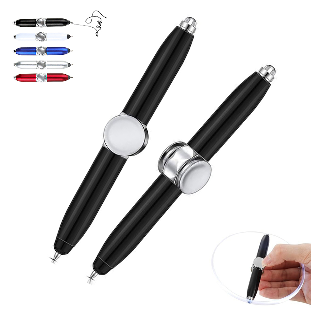 Dual-Function Spinner Pen with Stylus and Ballpoint Tip 7