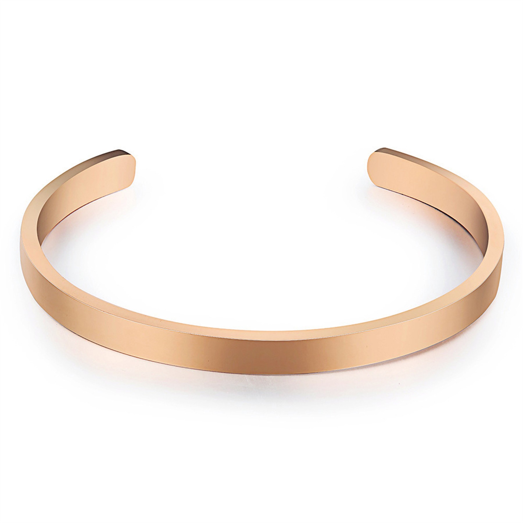 Stainless Steel Adjustable Thin Open Cuff Bangle Bracelet 5