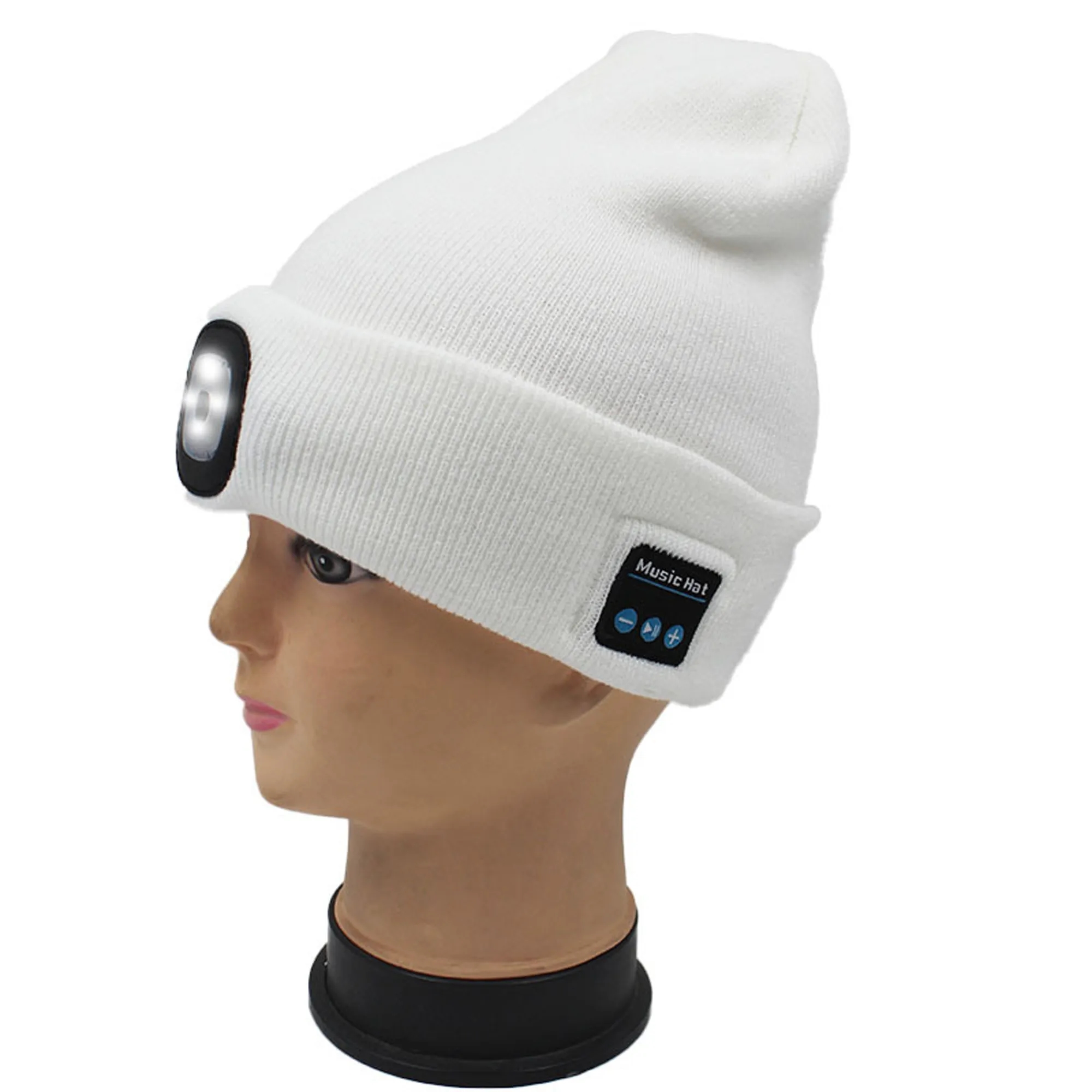 Bluetooth Beanie Hat With Light 4