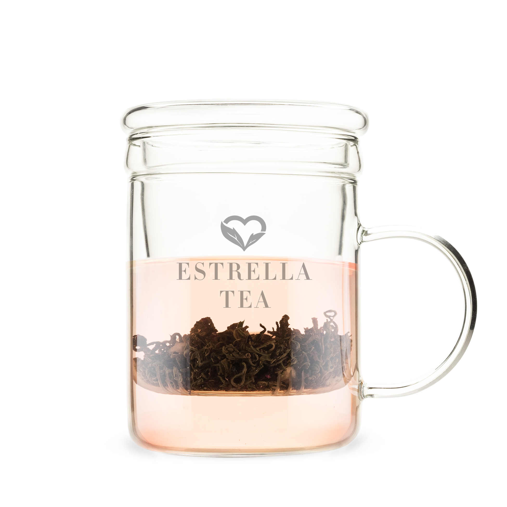 Pinky Up® Blake Glass Tea Infuser Mug