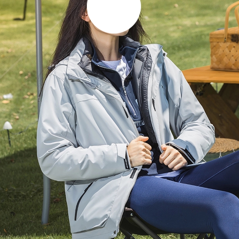 Waterproof Detachable 2-layer Hiking Jacket & Outdoor Coat 2