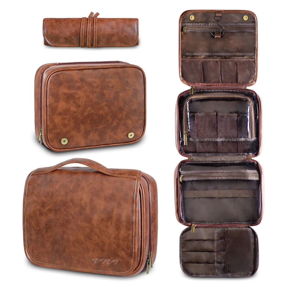 Hanging Toiletry Bag PU Leather 1