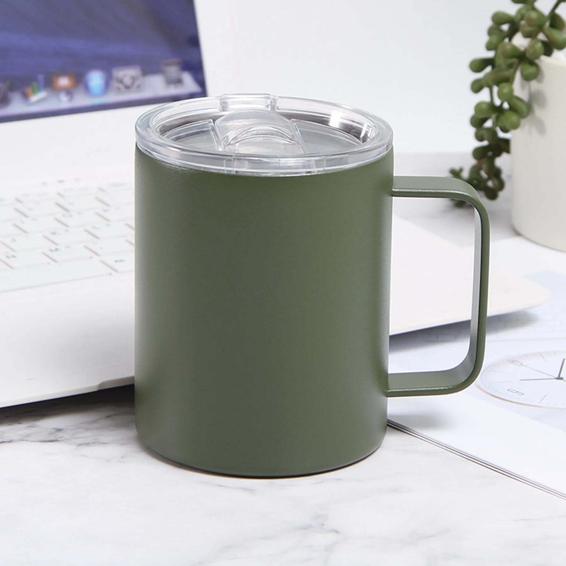 12 Oz. Double Wall Stainless Steel Vacuum Coffee Mug 6