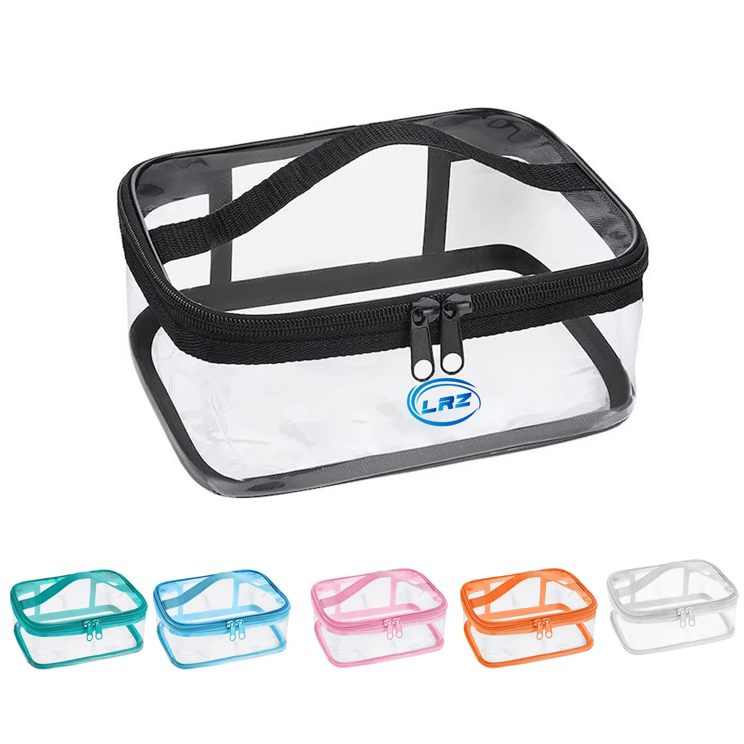 Clear Waterproof Makeup Bags with Zipper and Handle 8