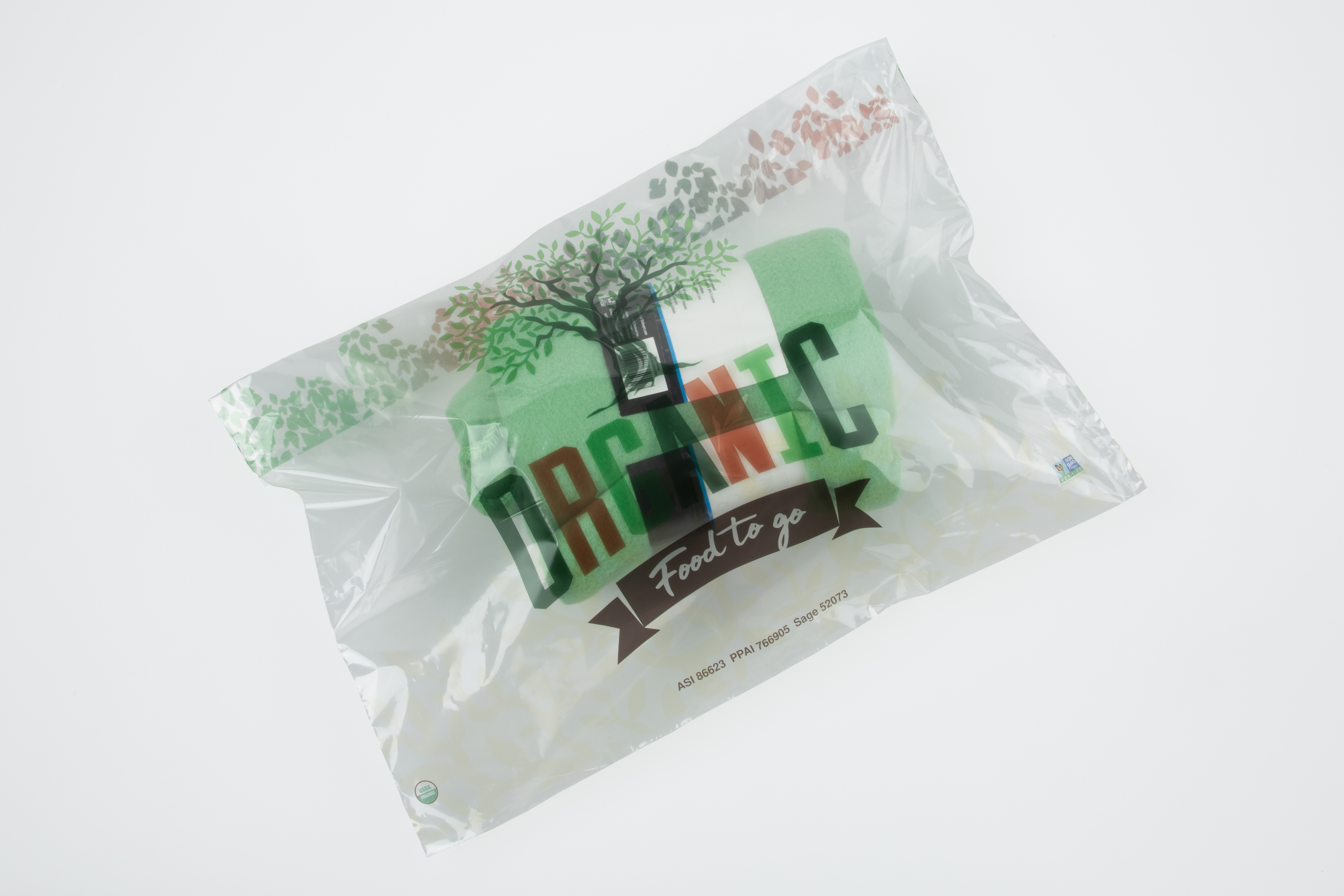 Clear Peel & Seal 2-Sided Plastic Bag (20" x 13.5")