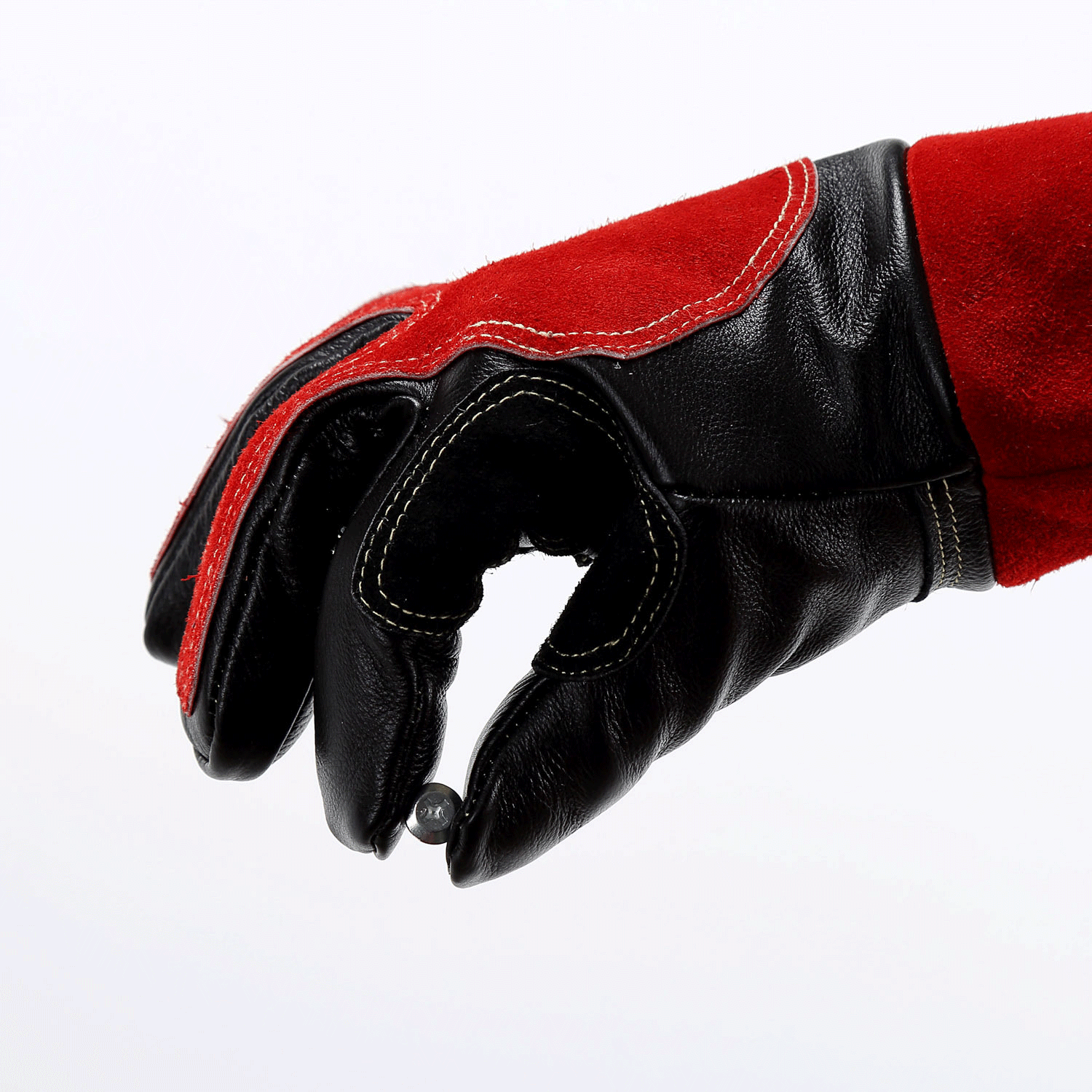 Anti-Impact Leather Welding Mechanic Cut Resistant Gloves 9