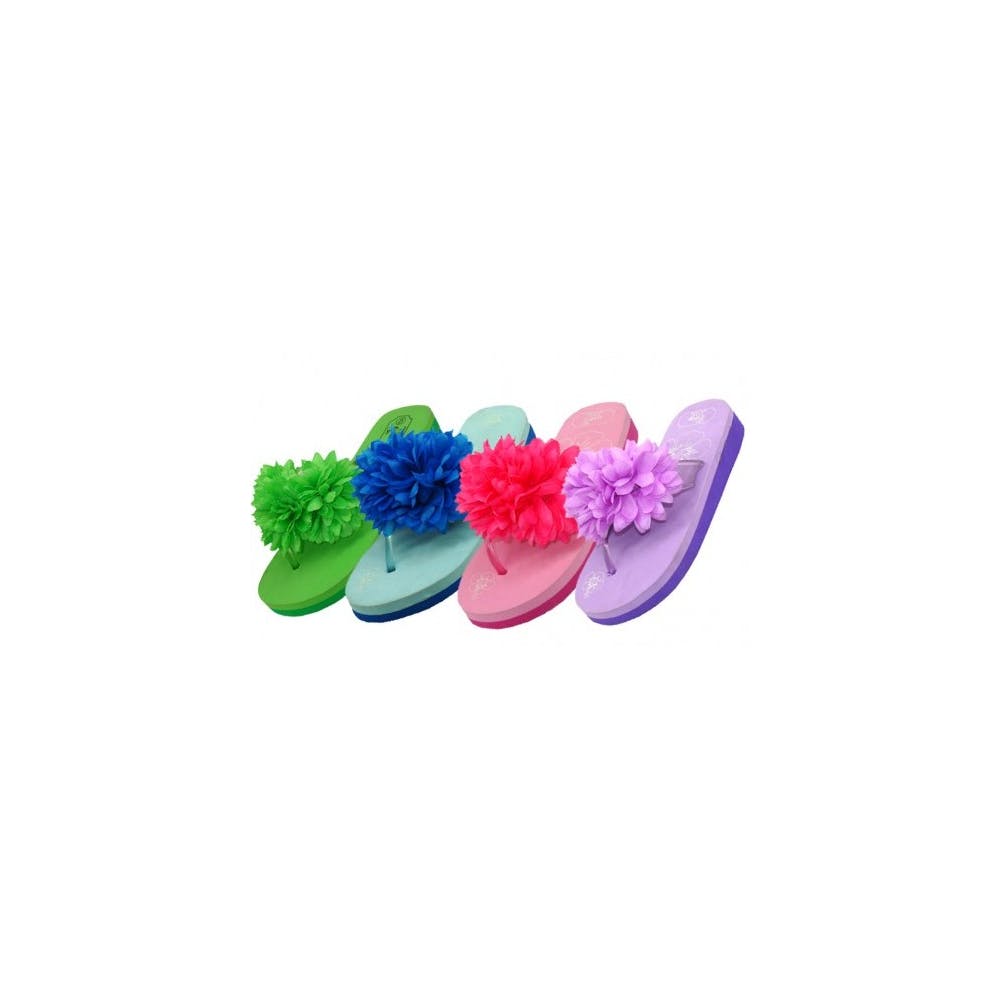 Women's Flower Top Flip-Flops - Assorted Colors 2