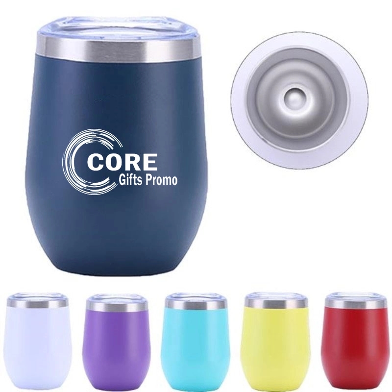 12 Oz Engraved Stainless Steel Wine Cup With Lid Can Cooler 3