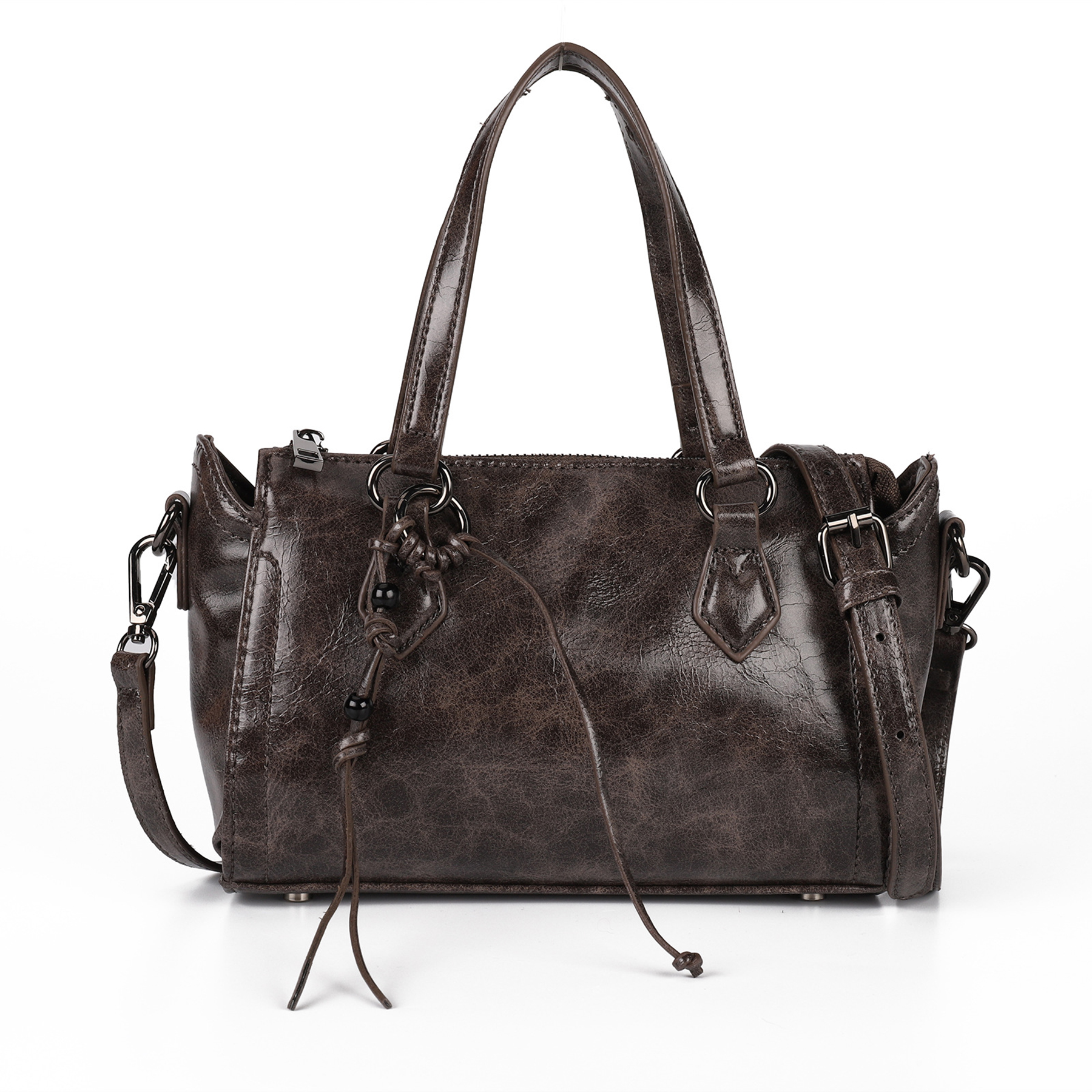 PU Top Handle Satchel for Women, custom messenger bag with logo imprint 7