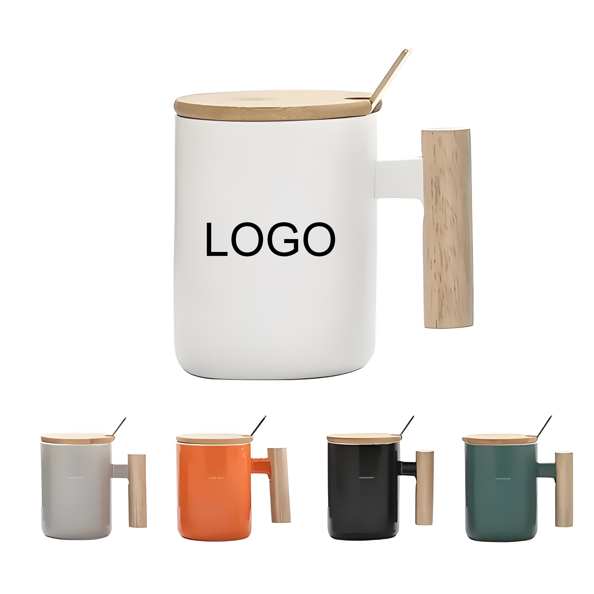 Ceramic Coffee Mug with Cork Bottom and Spill Proof Lid 2