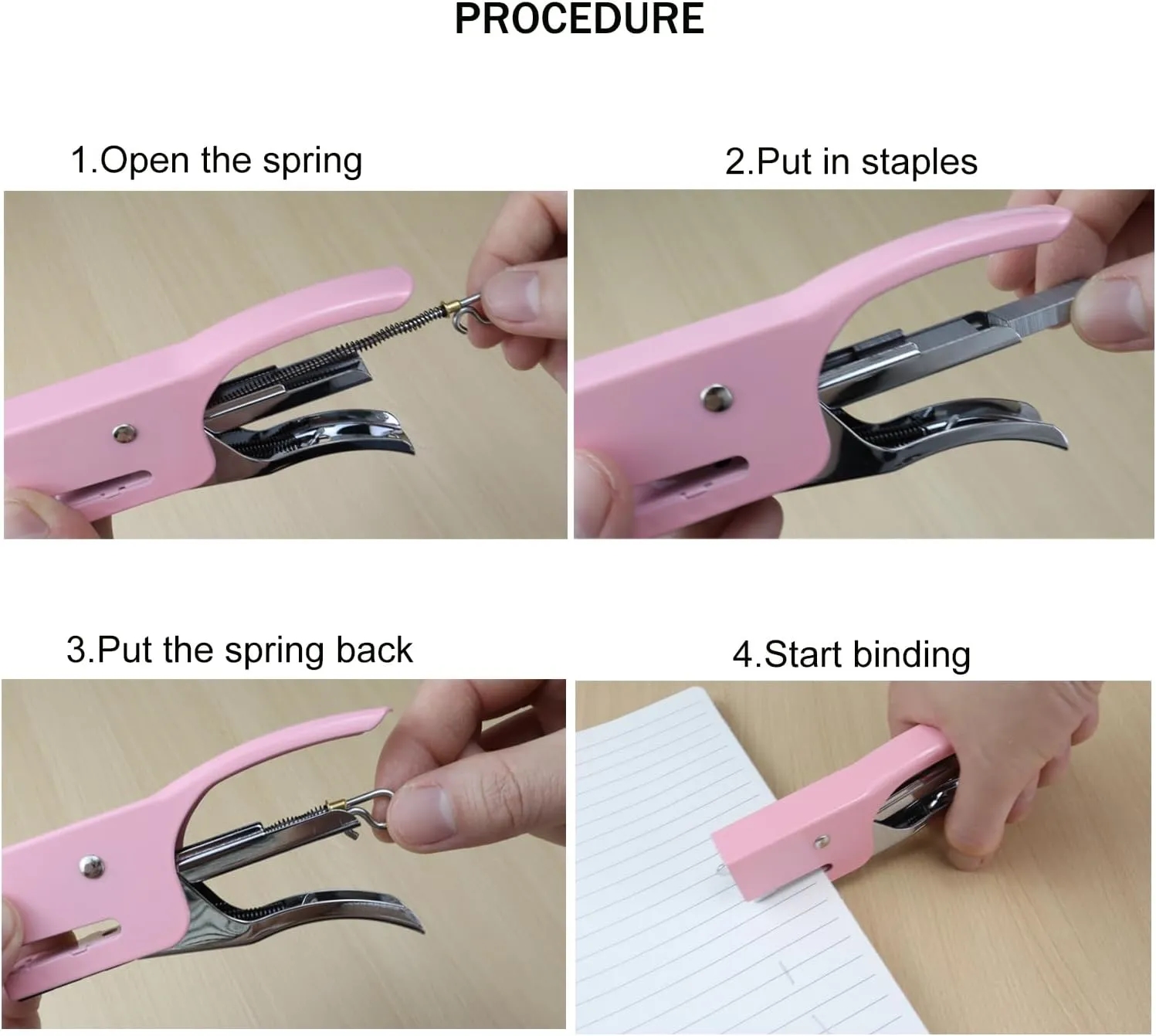 Small Macaron Desktop Metal Stapler 9