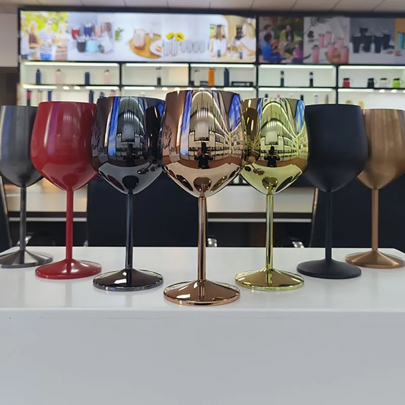 Stainless Steel Wine Glass - 18 oz 6