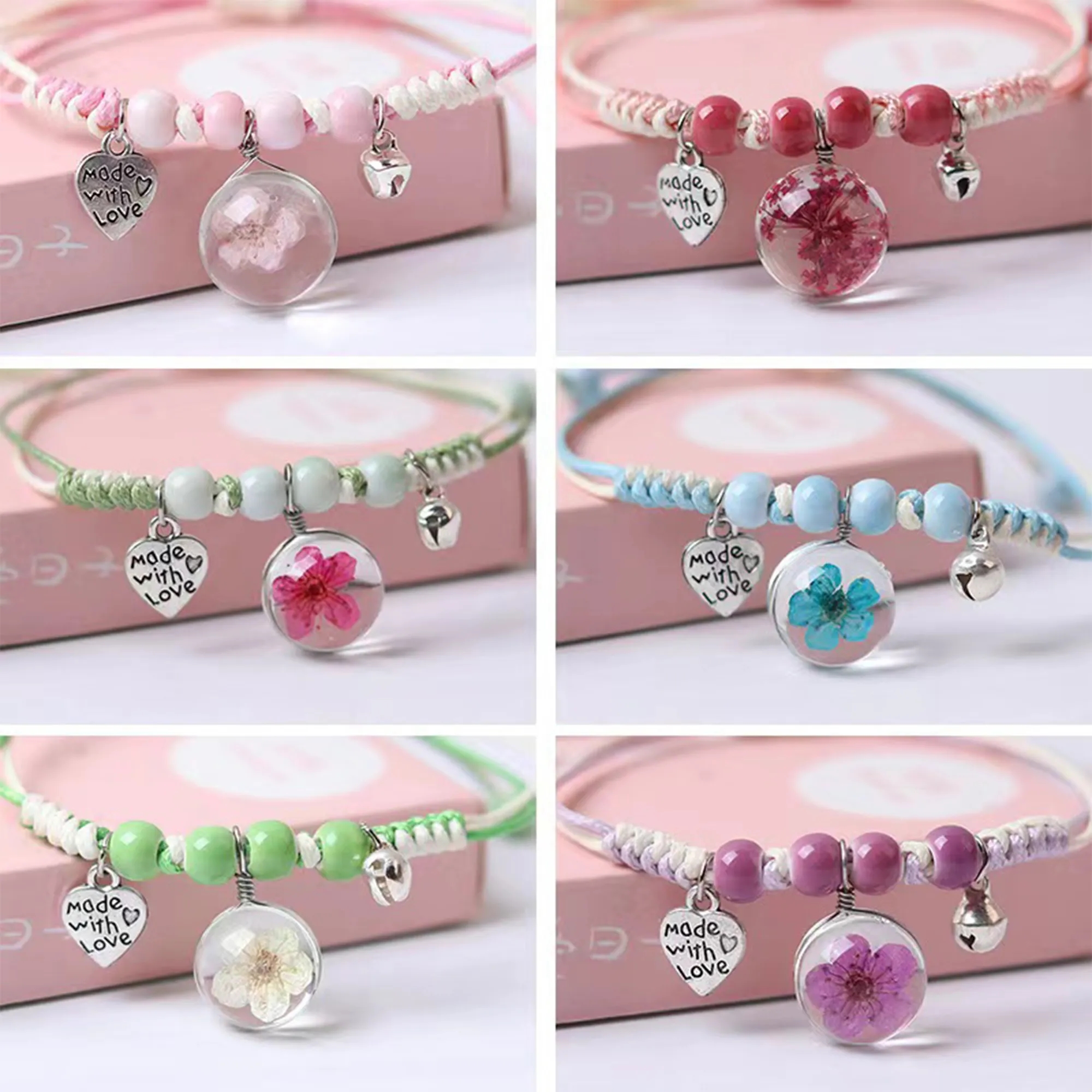 Women's Dried Flower Bracelet Can Be Customized With Logo 2