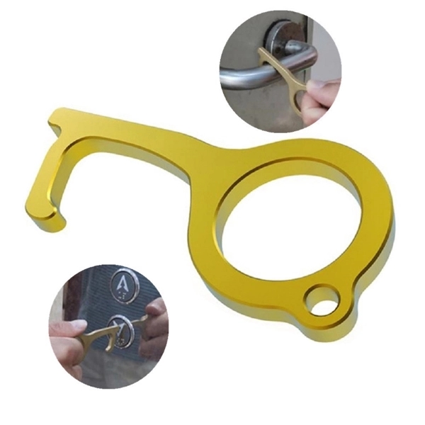 Hygiene Hand Antimicrobial Brass EDC Door Opener 2