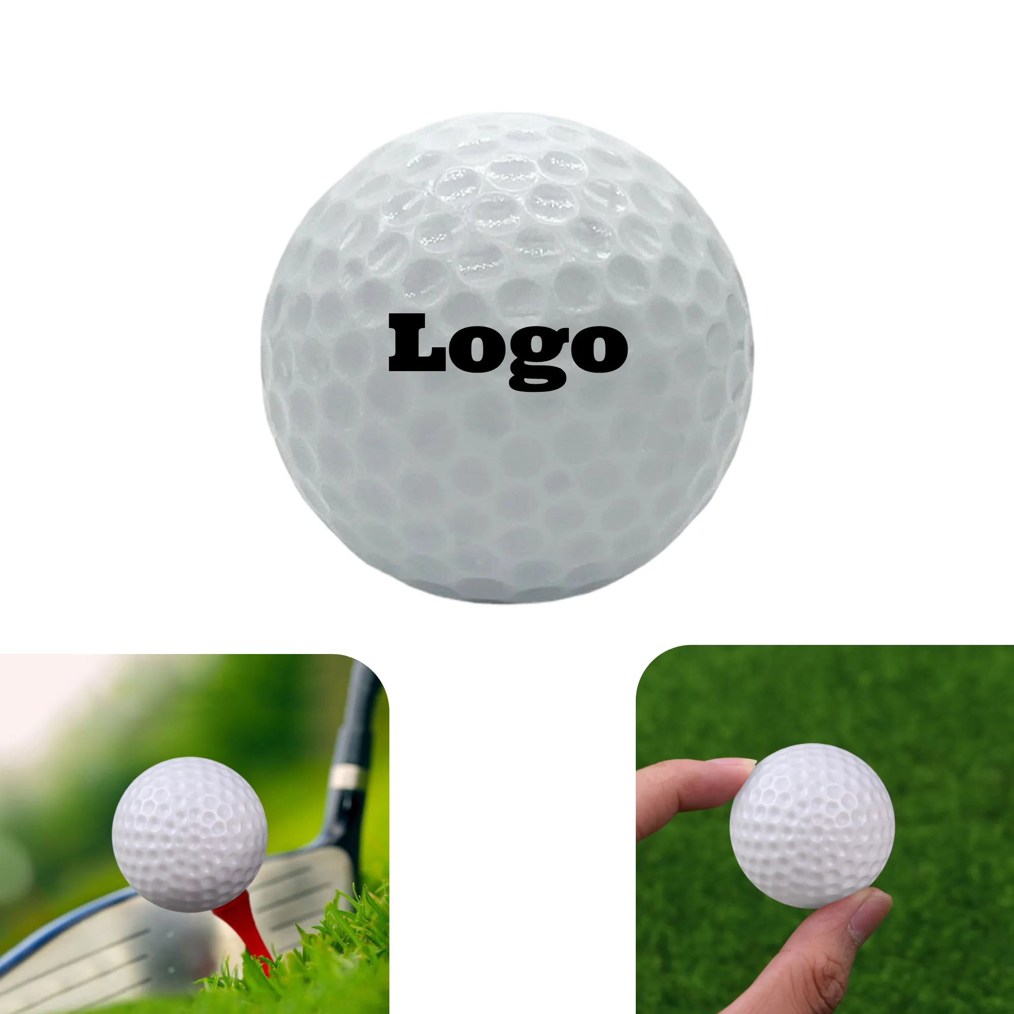 Customizable Rubber Material Golf Balls
