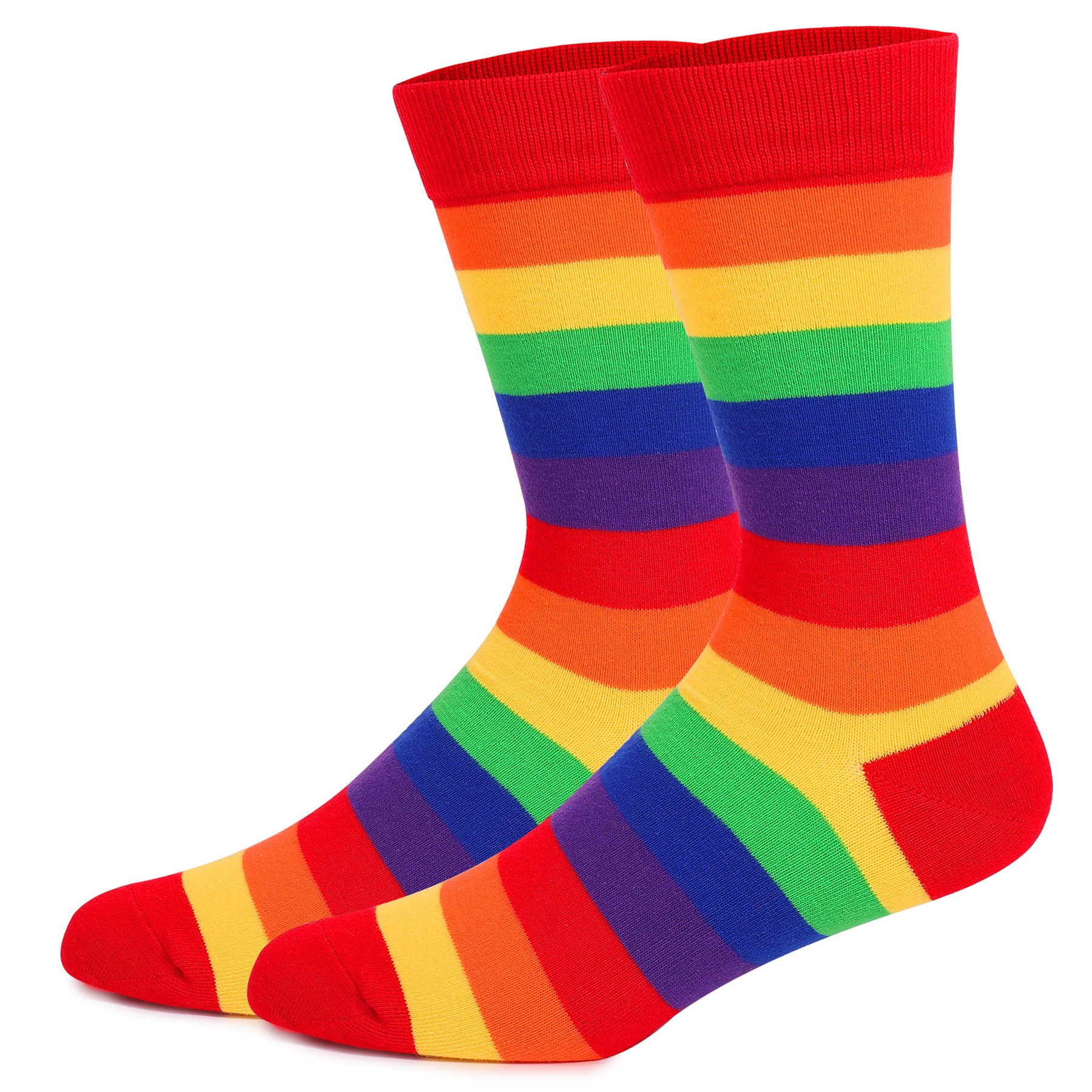 Colorful Patterned Mid Calf Knit Dress Sock 4