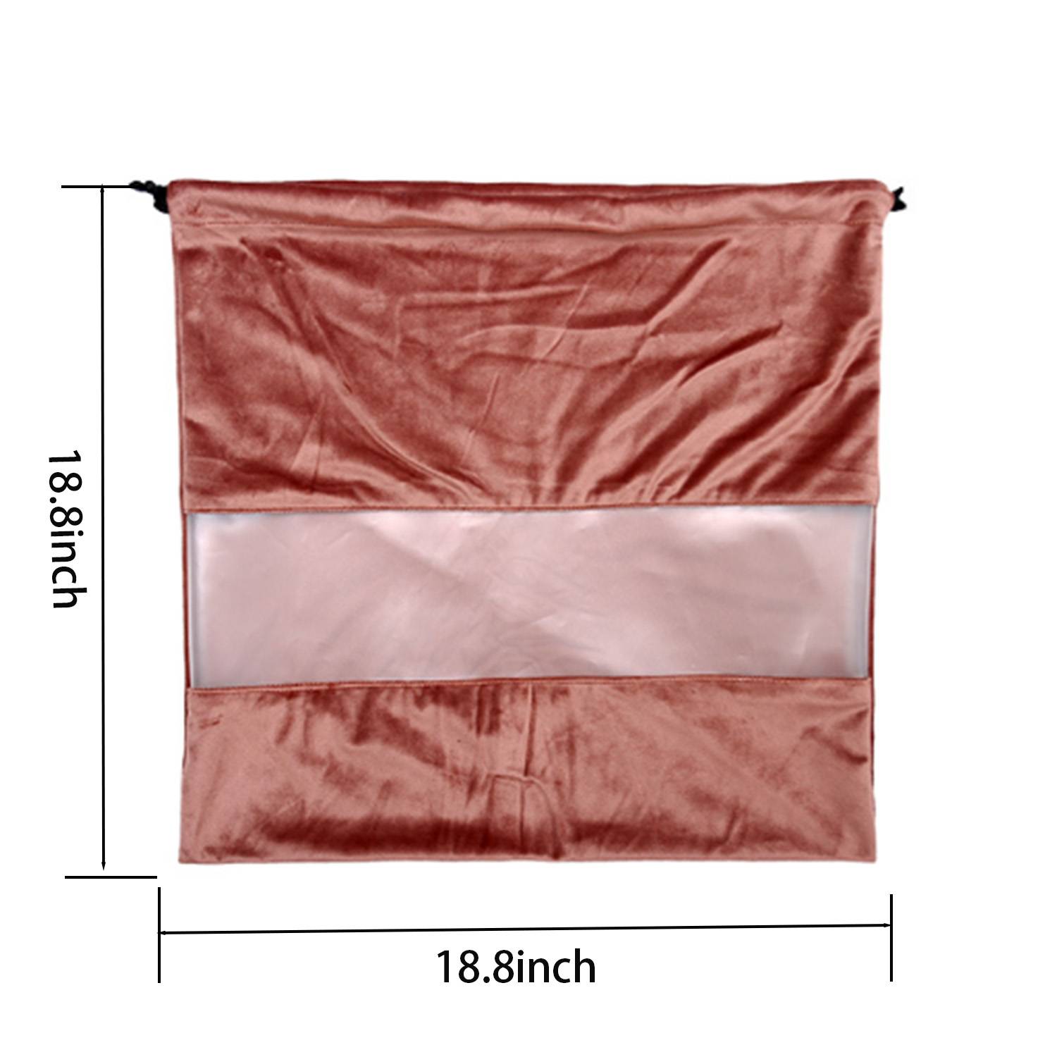 Velvet Dustproof Storage Bags with Transparent Panel 6
