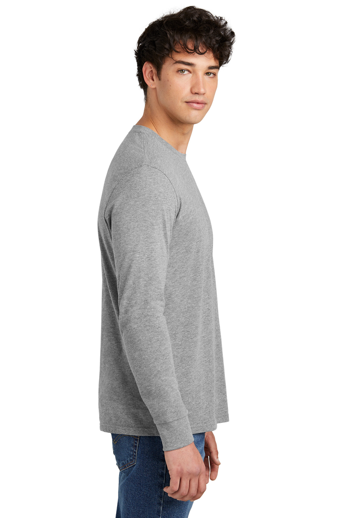 District Perfect Blend CVC Long Sleeve Tee DT109 24