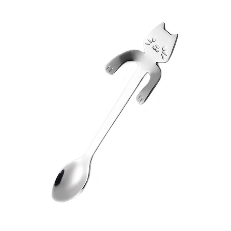 Small Cat Shaped Stainless Steel Spoon 3