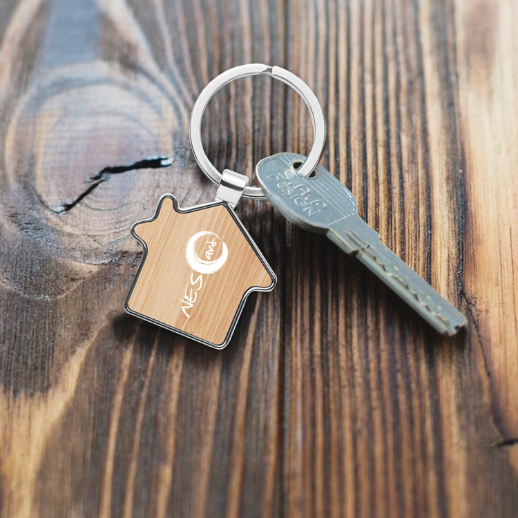 Bamboo House Key Ring 1