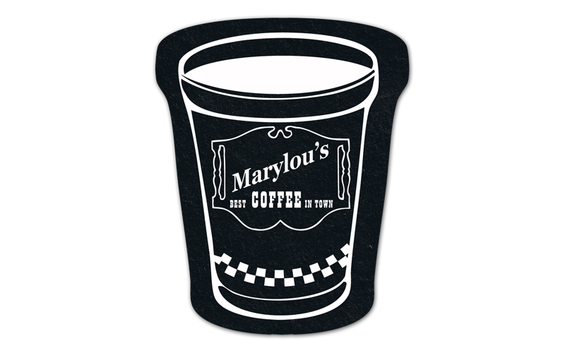 Coffee Cup Flat Tire Coaster