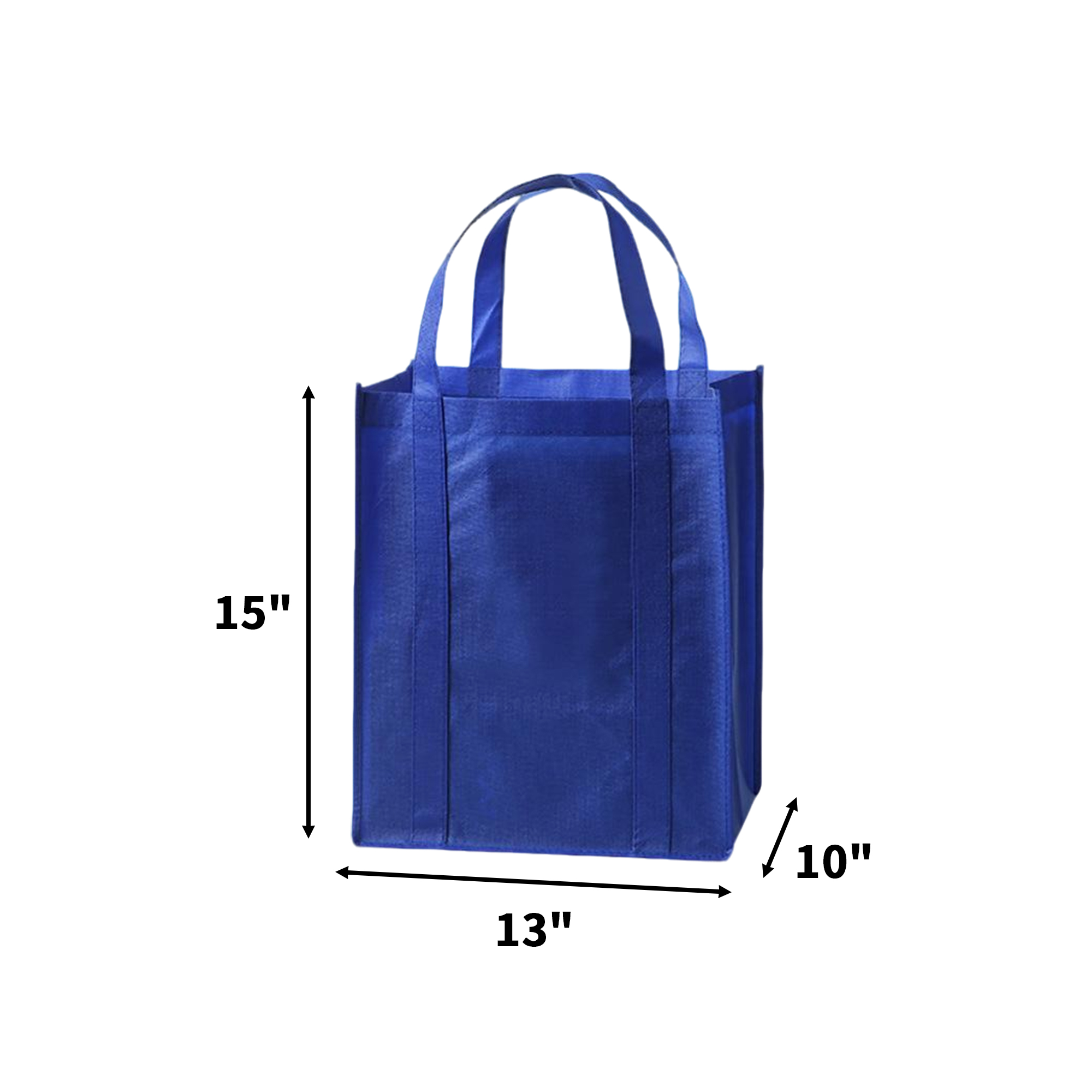Non Woven Shopper Tote 13" x 15" x 10" With Reinforced Handle 2