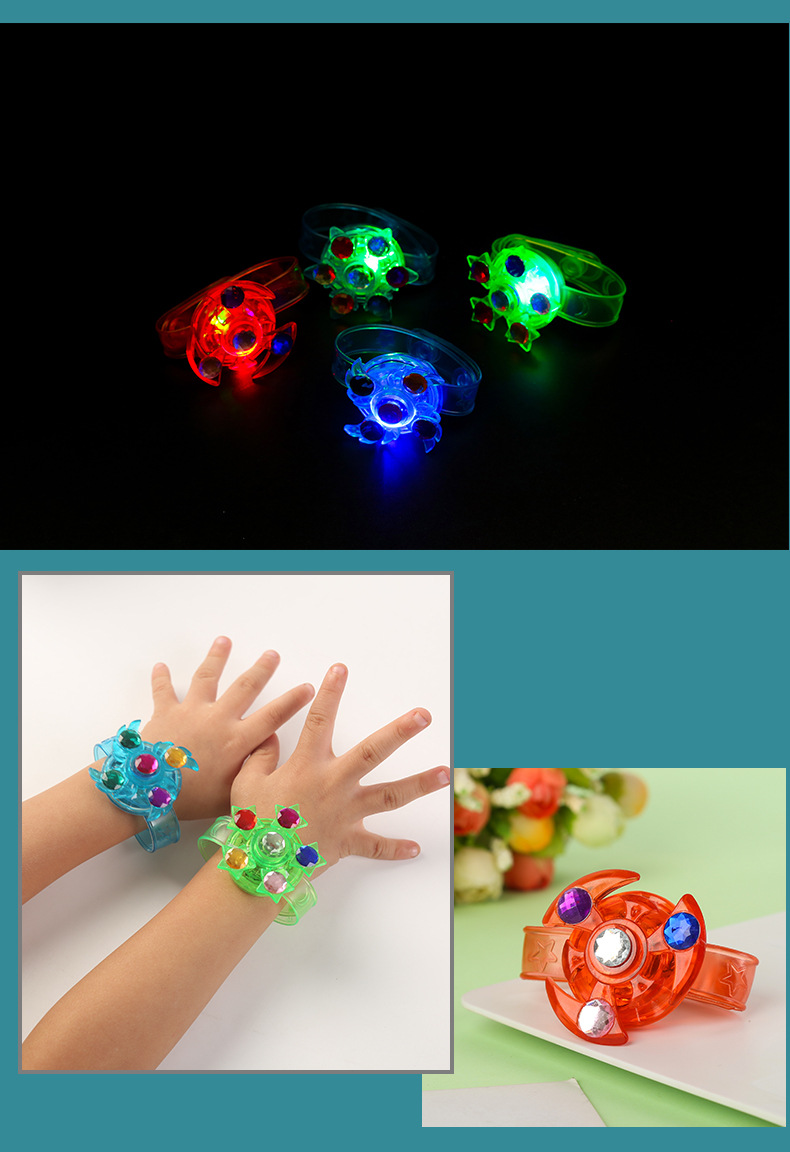 LED Light Up Fidget Spinner Bracelets 2