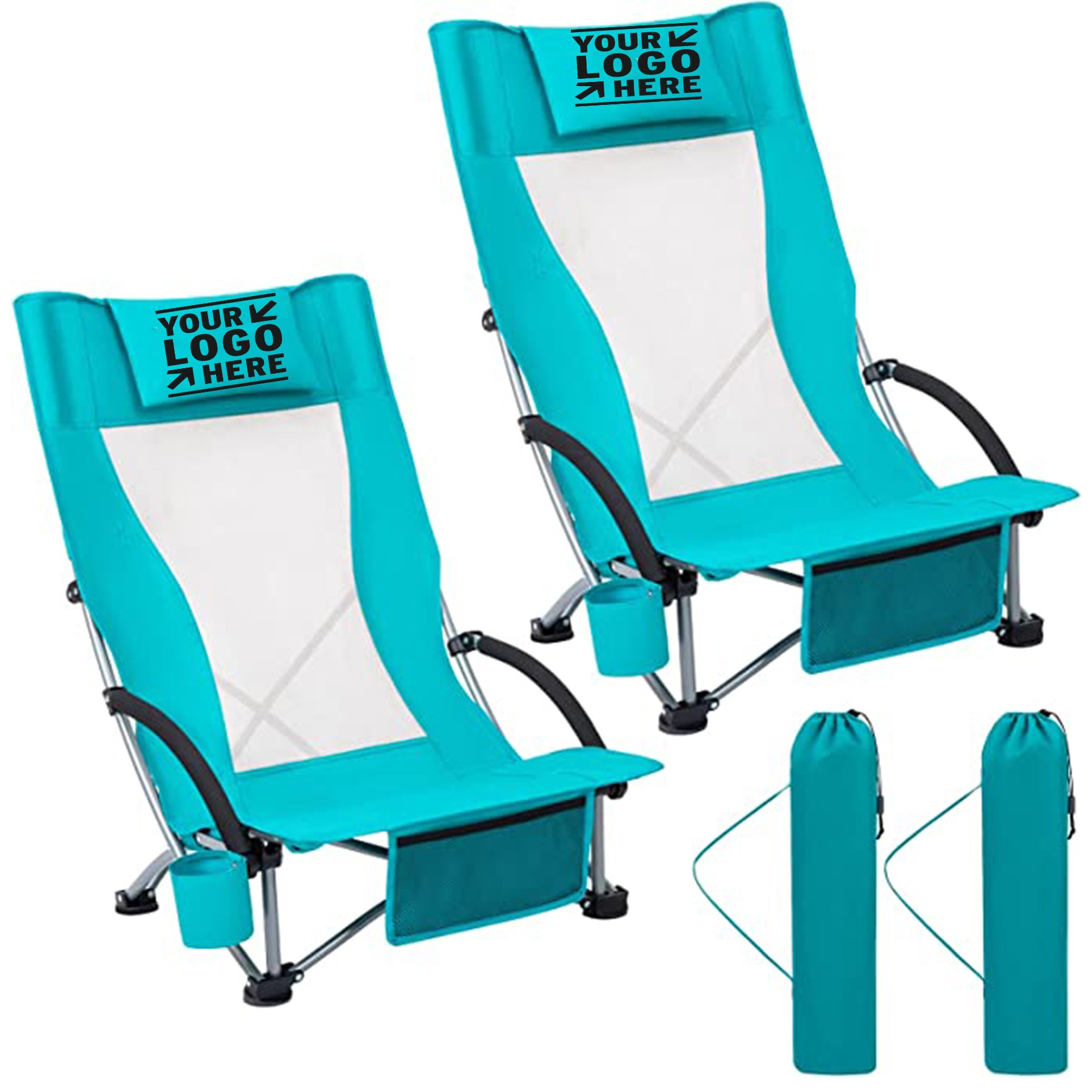 Foldable Low Sling Beach Chair 2
