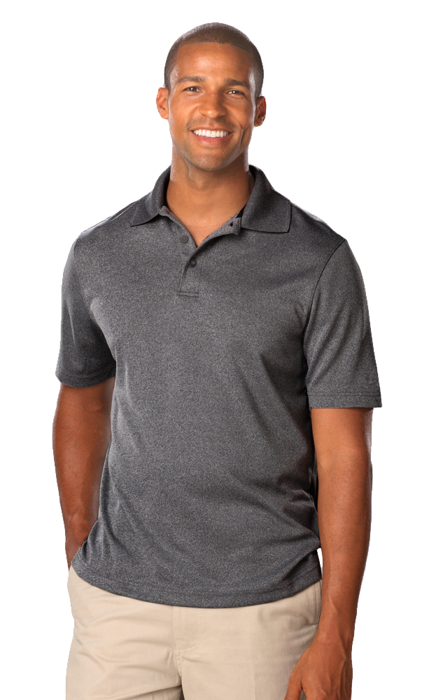 Men's Heathered Polo 6