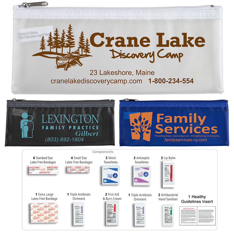 "FERNWOOD" 24 Piece First Aid Kit in Zipper Kit