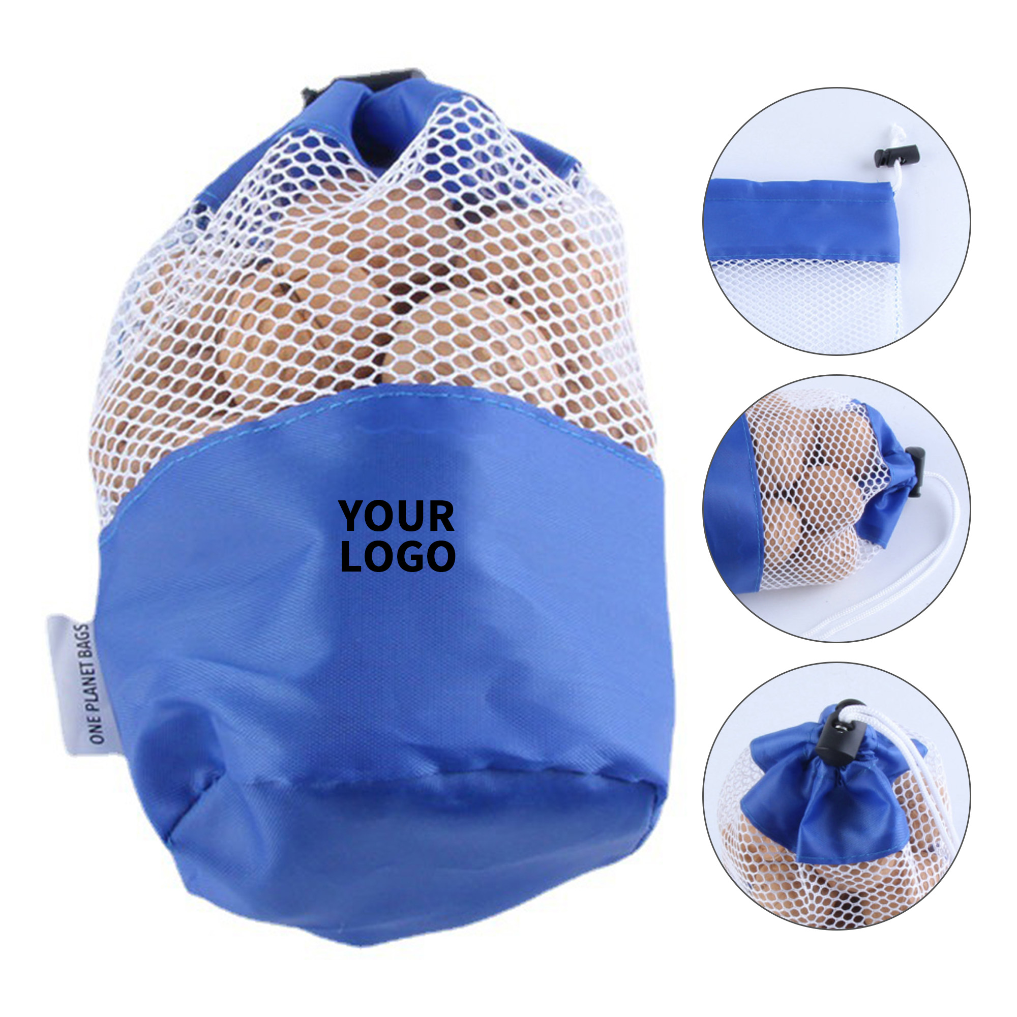 Polyester Mesh Drawstring Gear Pouch 3