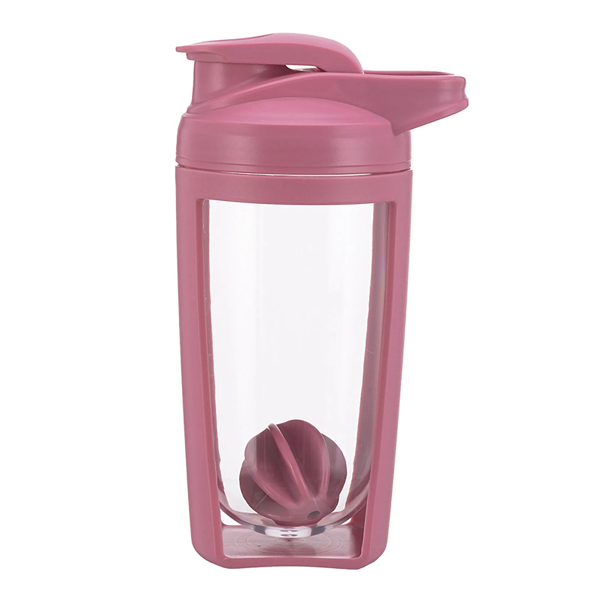 Streamlined Shaker Bottle with Wide Mouth and Mixing Ball 5