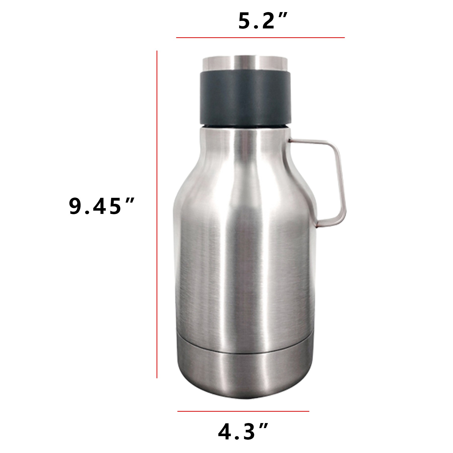 40Oz Stainless Steel Water Bottle With Detachable Bowl 2