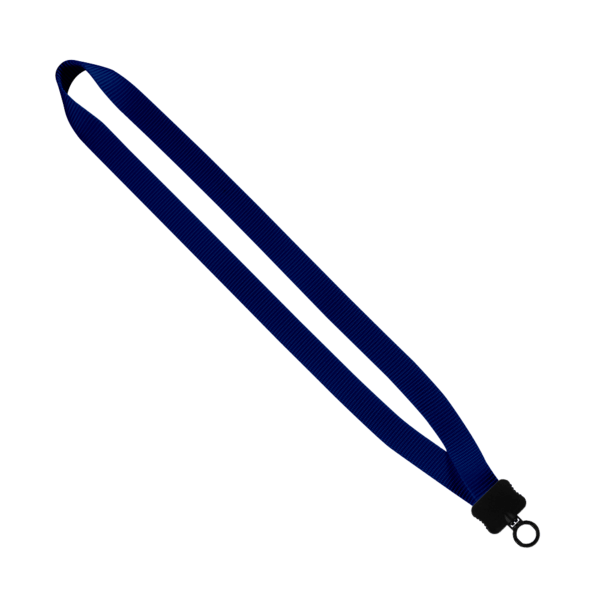 3/4" Smooth Nylon Lanyard with Plastic Clamshell & O-Ring 27