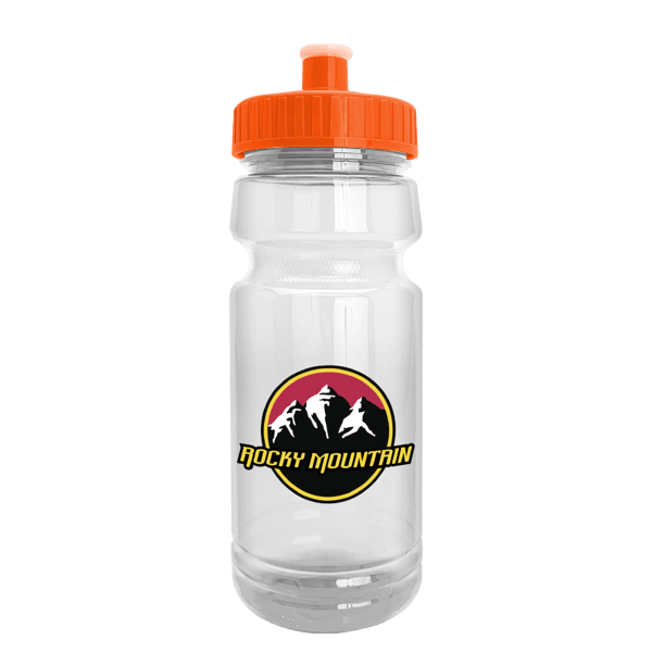Wheely 24oz Transparent Bike Bottle w/Push-Pull Lid 107