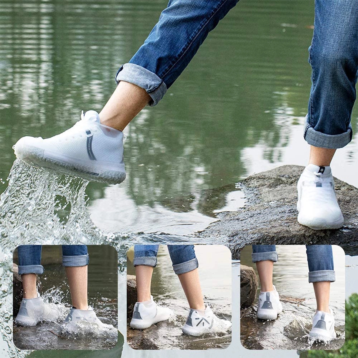 Reusable Waterproof Silicone Shoe Cover 5