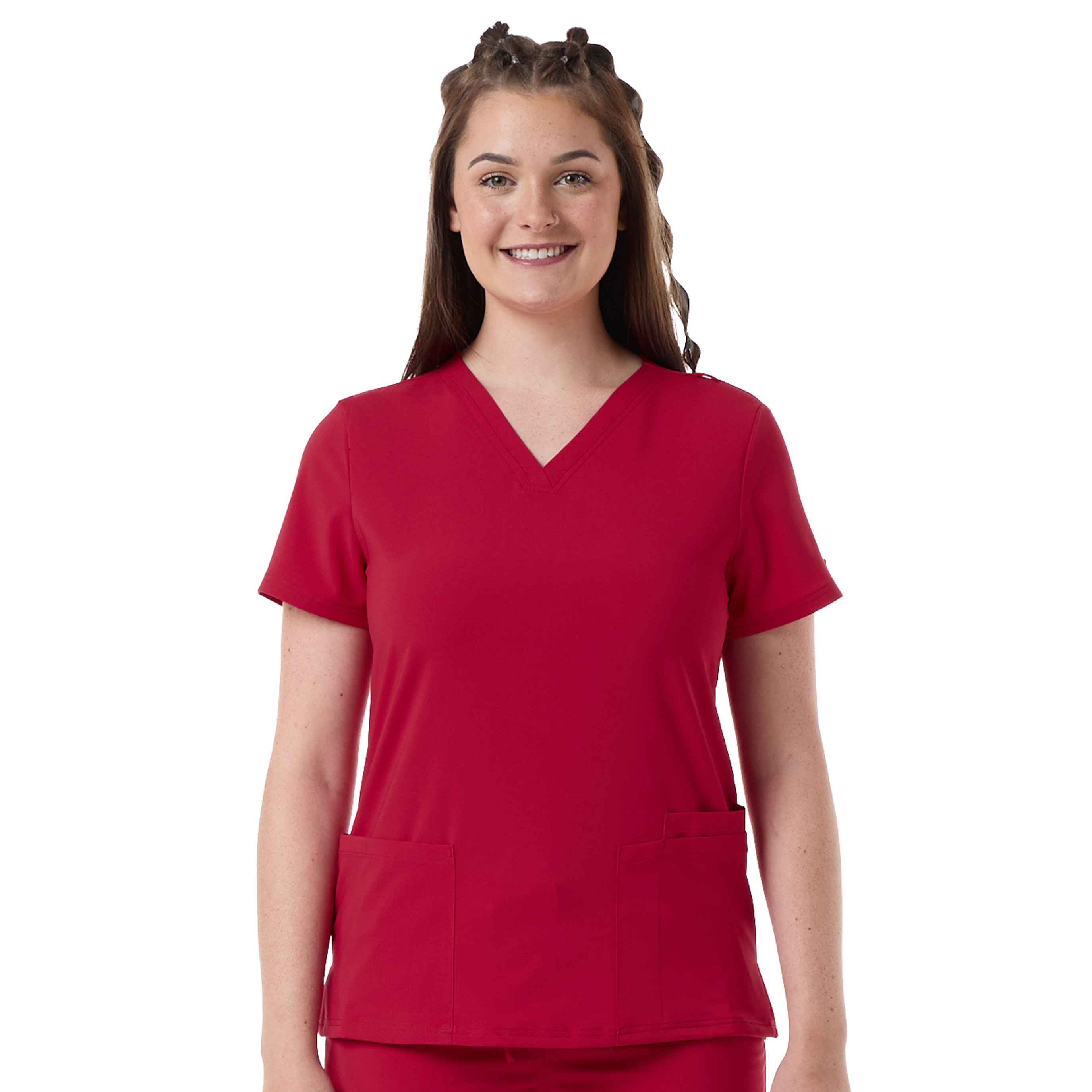 Women's UltraStretch Multi-Pocket Scrub Top 14