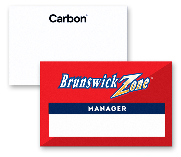 6-9 sq in White Plastic Reusable Badge 5