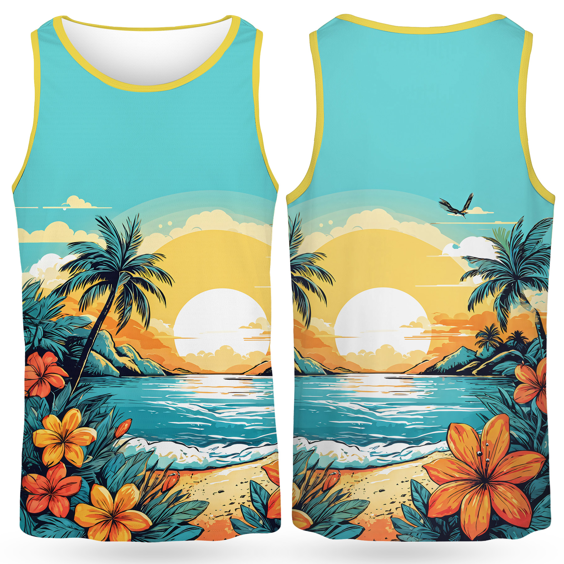 Dye Sublimation Birdseye Mesh Performance Tank Top (160gsm) 7