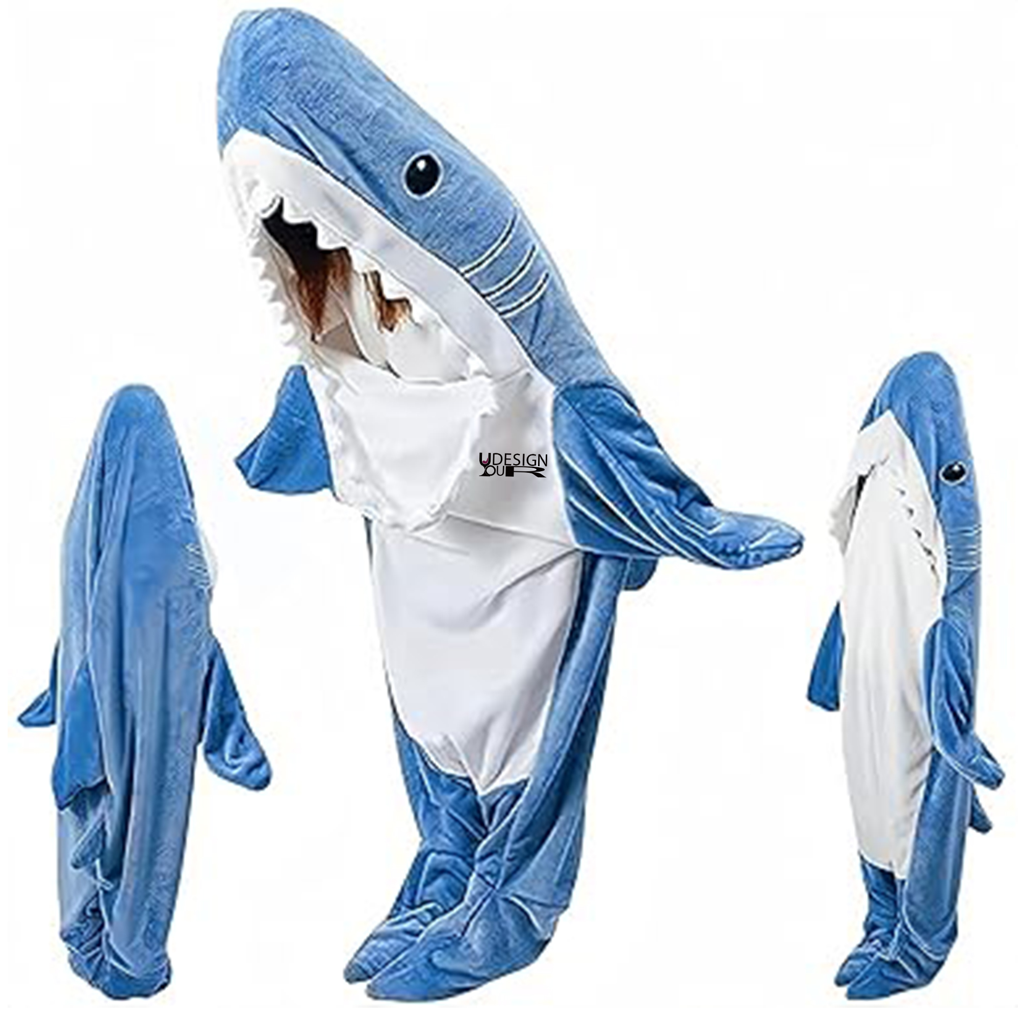 Nightgown Cozy Shark Blanket Hoodie Cosplay Lounging 1