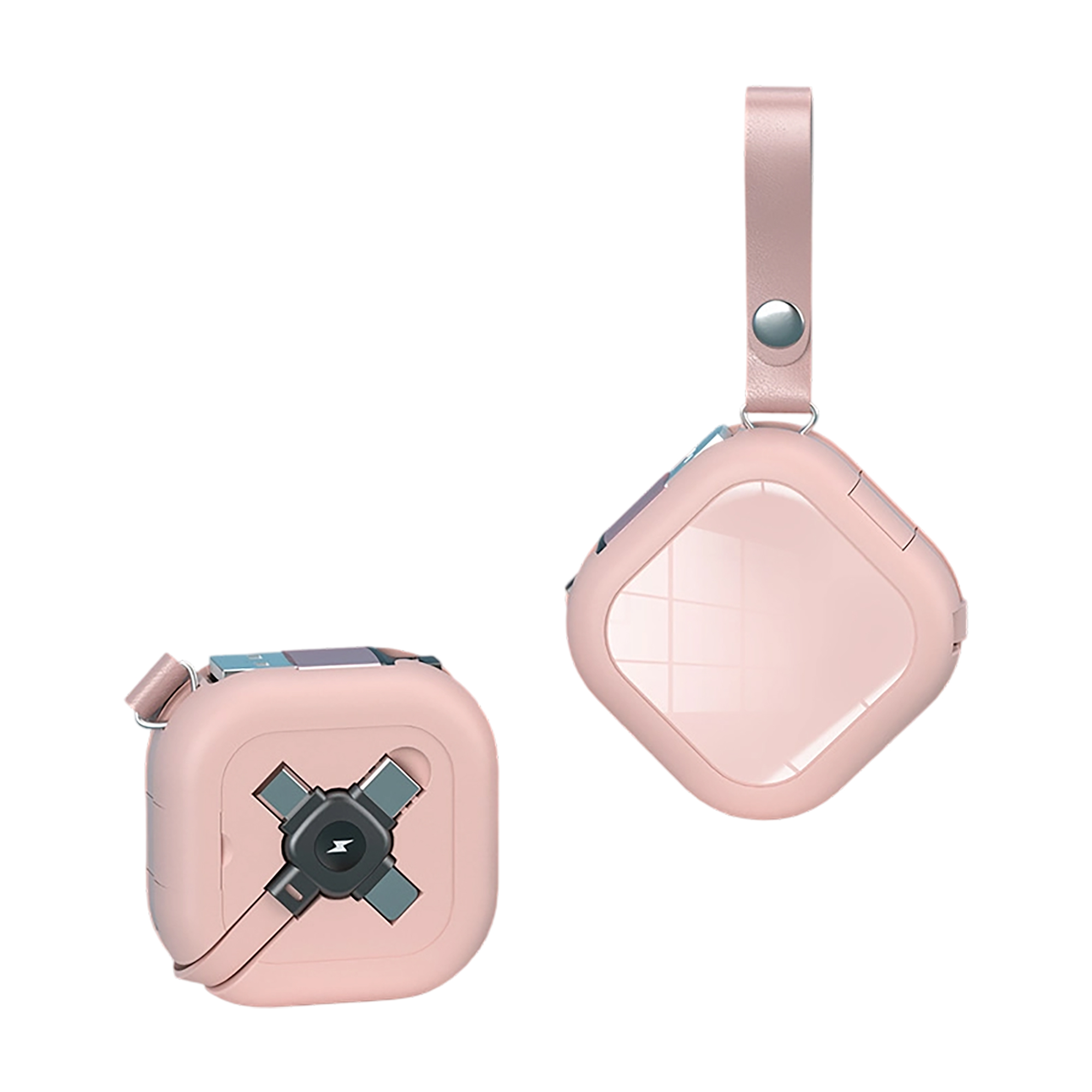 Retractable Multi Charging Cable With Micro USB USB C And iP Connectors 3.3' 2