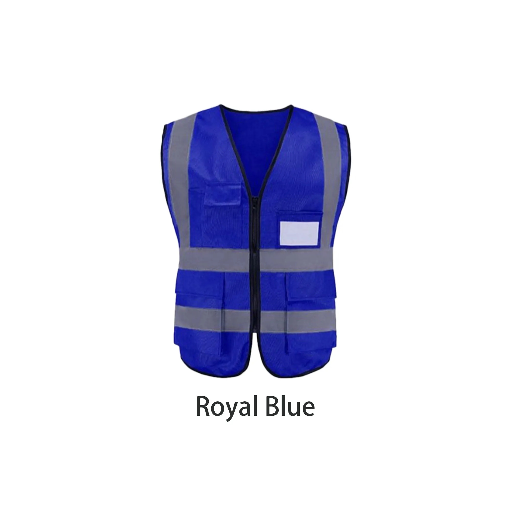 Multi-Pocket Safety Vest with Reflective Stripes 17