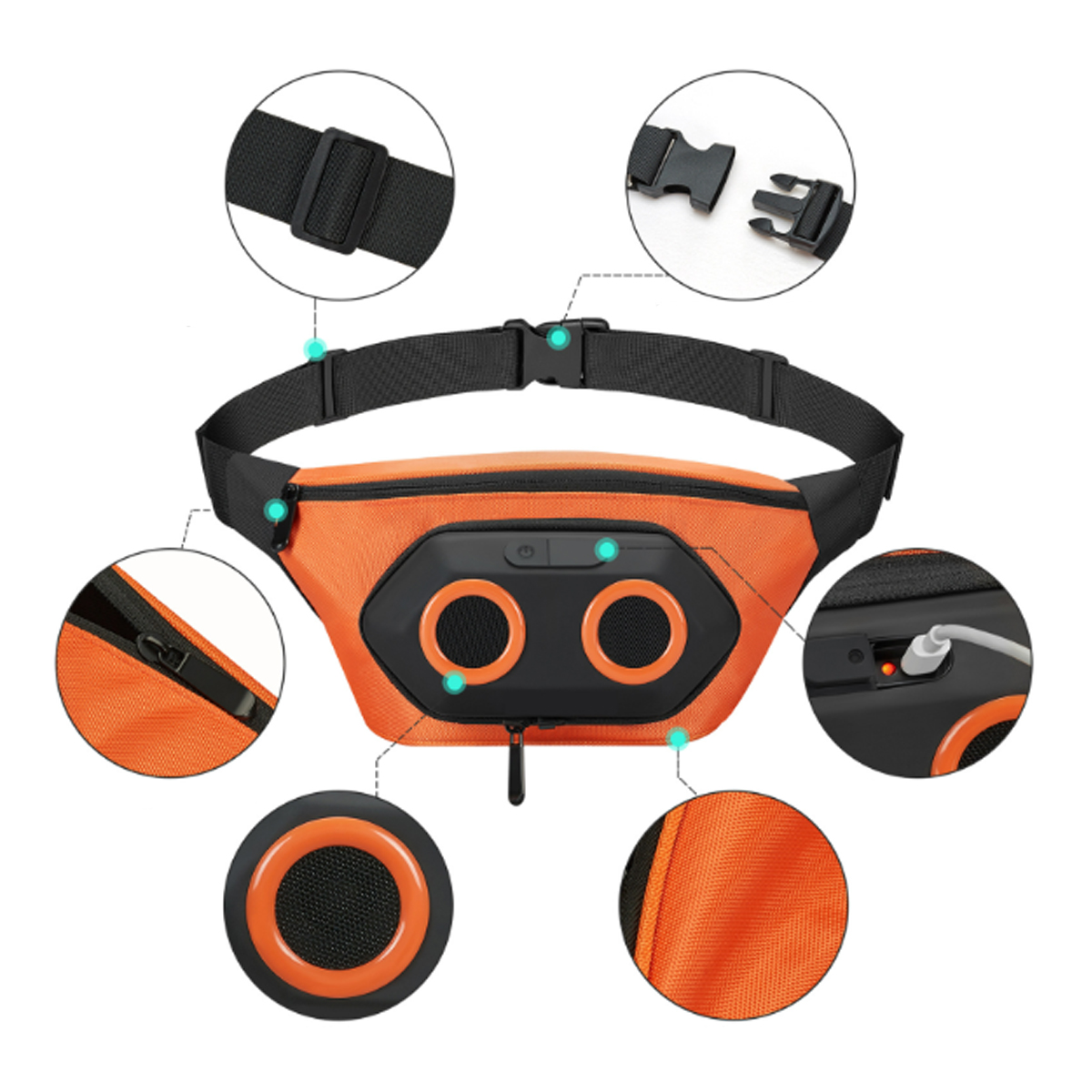 Bluetooth Speaker Waist Pack 5