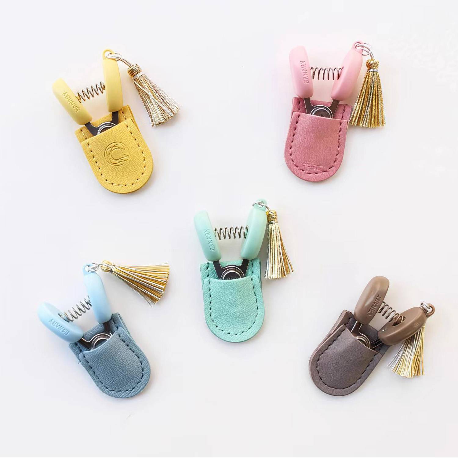 Mini Portable Scissors with Stylish Leather Pouch 6