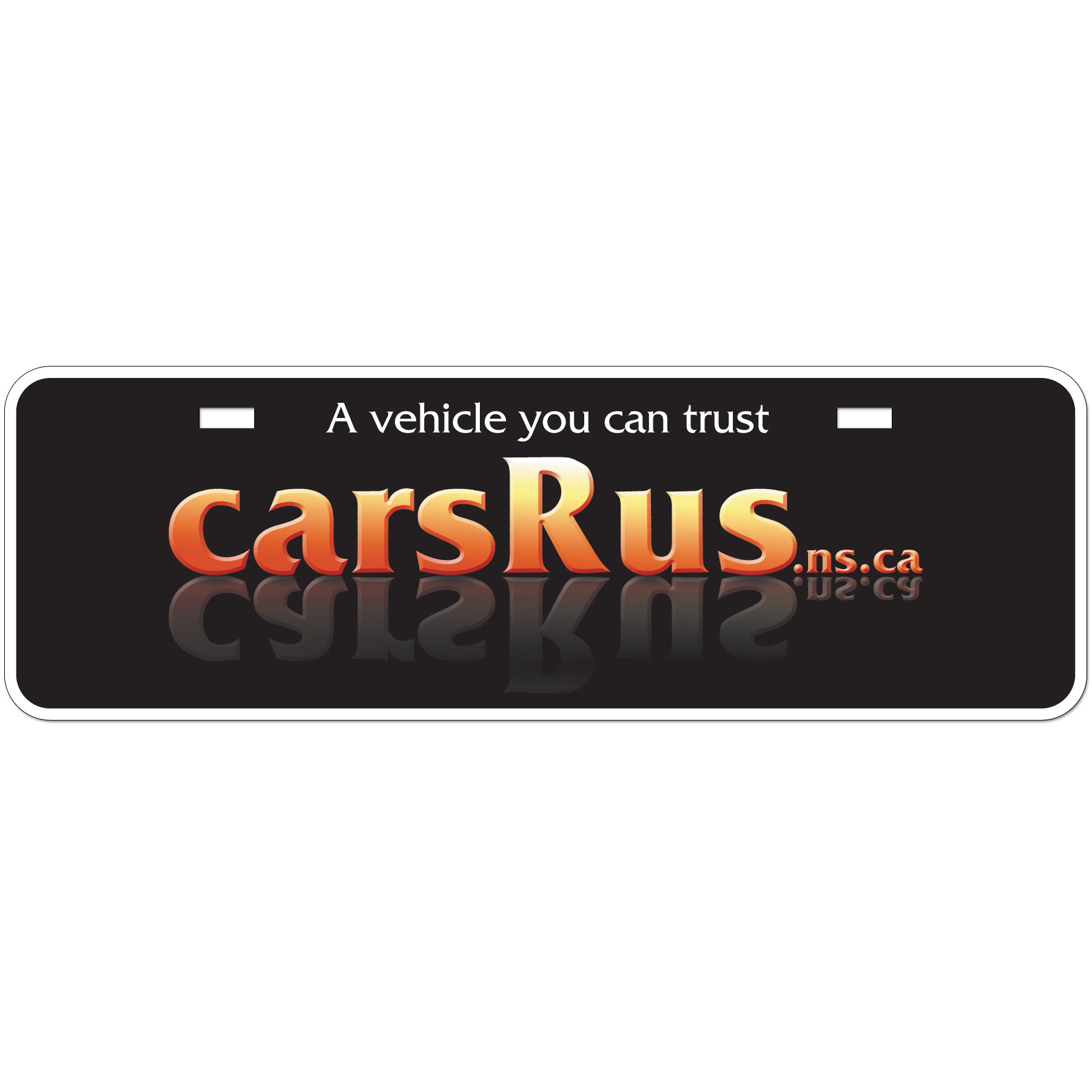 Car Licence Plates .040 Clear Polytrans (3.875" x 11.875") Digital Full Colour