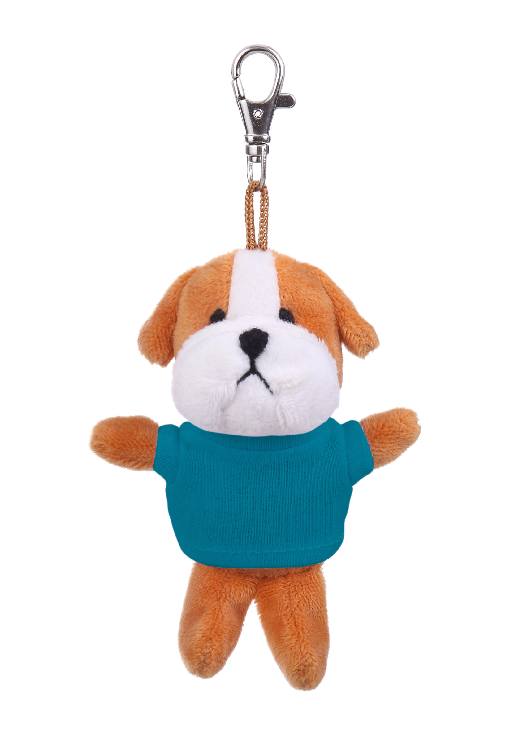 Soft Plush Bulldog Keychain with Tee 14