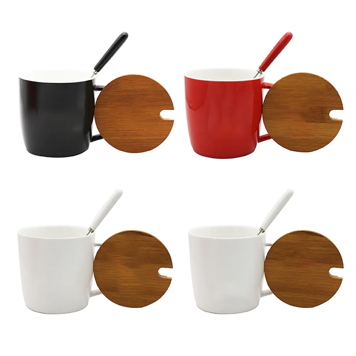 Customizable Wood Coffee Cup With Engraved Bamboo Lid 2
