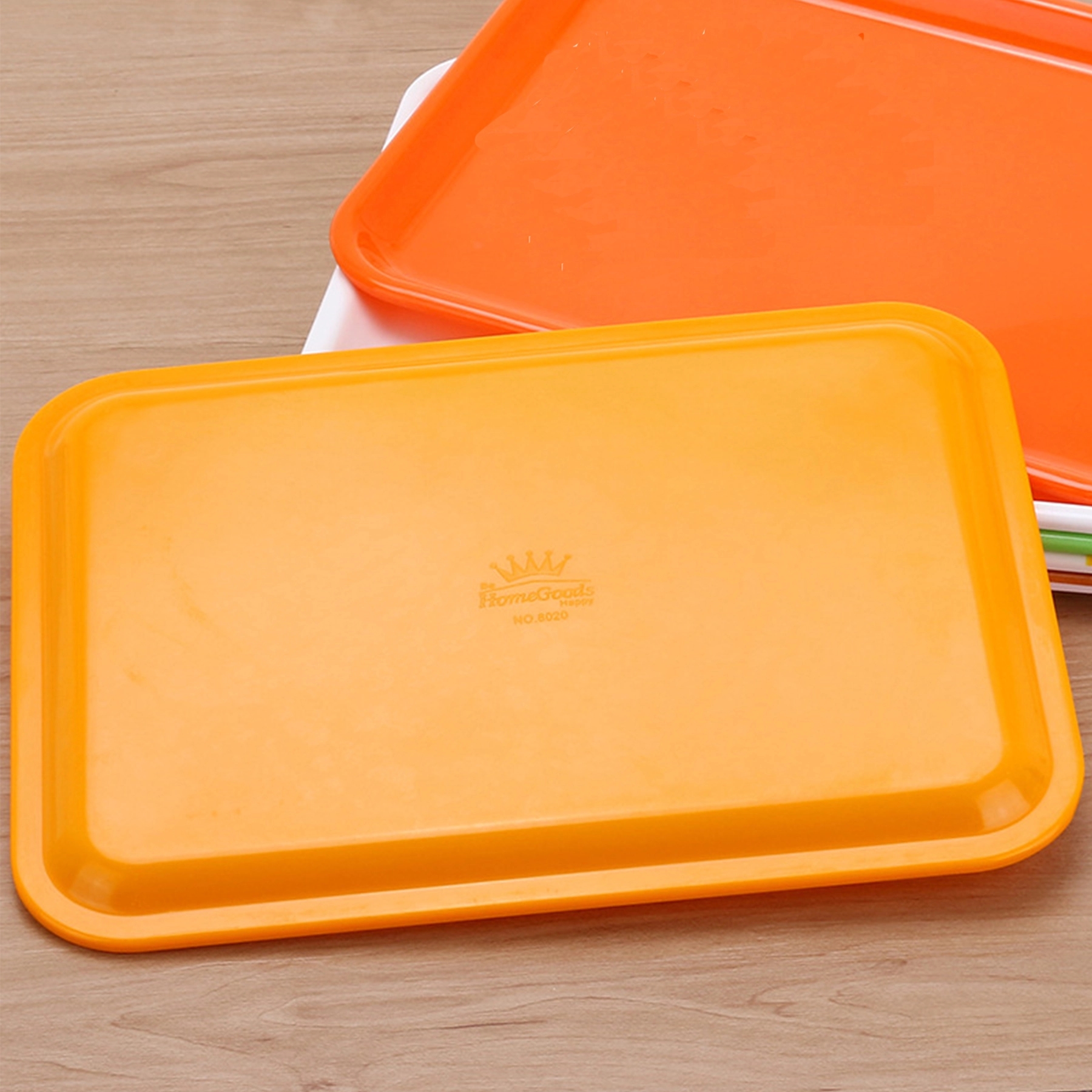 Plastic Restaurant Toddler Fast Food Serving Tray For Eating 2